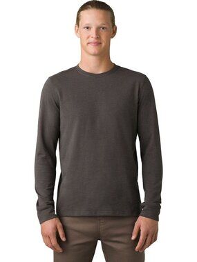 prAna Ronnie II Crew Men's Large Organic Cotton Long Sleeve, Standard Fit